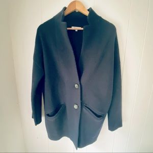 Madewell Oversized cocoon sweater blazer.